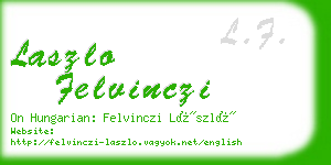 laszlo felvinczi business card